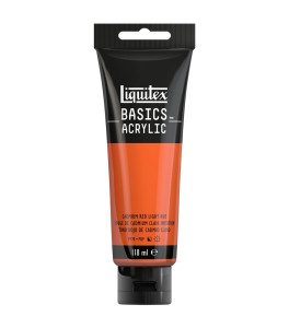 Liquitex Basics Colour 118ml Tube 510 Cadmium Red Light Hue
